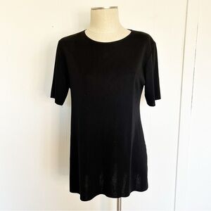 Exclusively‎ Misook Black Tunic Top Size Medium